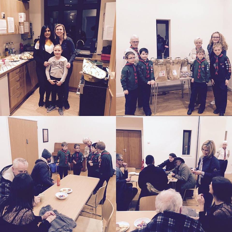 Datchet Cubscouts visit the Homeless Nightshelter